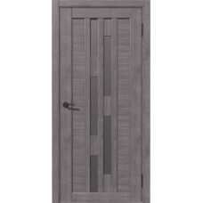 Дверь межкомнатная Дубрава Сибирь Рада ШТРИХ Дуб грей, стекло графит